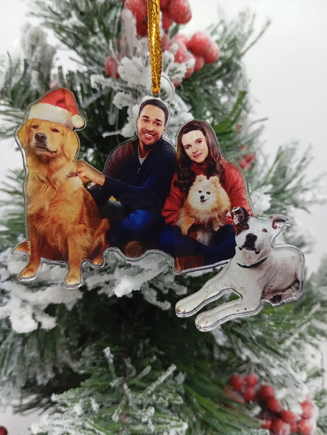 Custom Family Photo Ornament, Double-Sided Christmas Ornament 2024